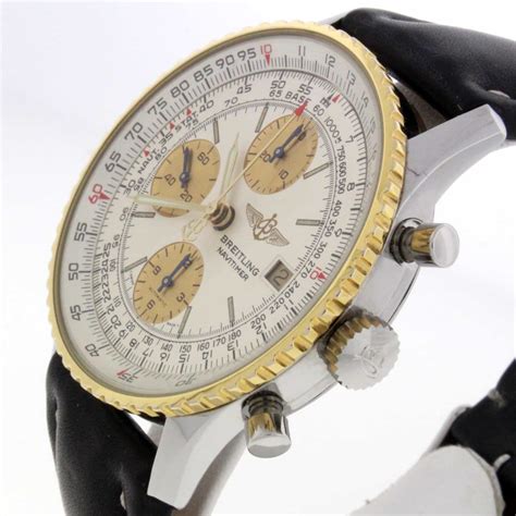 breitling white gold watch|Breitling navitimer gold bezel.